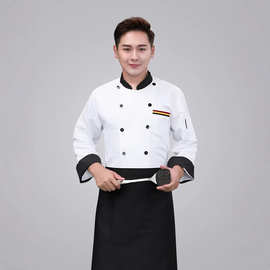 餐饮厨师工作服男短袖后厨房餐厅酒店饭店蛋糕店加大码夏季女长袖