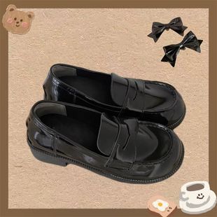 Plus Size Women's 41 Summer Cute Kitten Lolita Japanese Style Flats Soft Girl Jk Uniform Leather 42