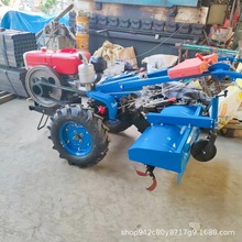 柴油小型趟地机农用自走式打田手扶拖拉机果园开沟旋耕起垄犁地机