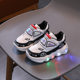 Foreign trade flashing light shoes boys 2024 spring and summer new cartoon children's shoes non-slip sneaker velcro luminous children's shoes