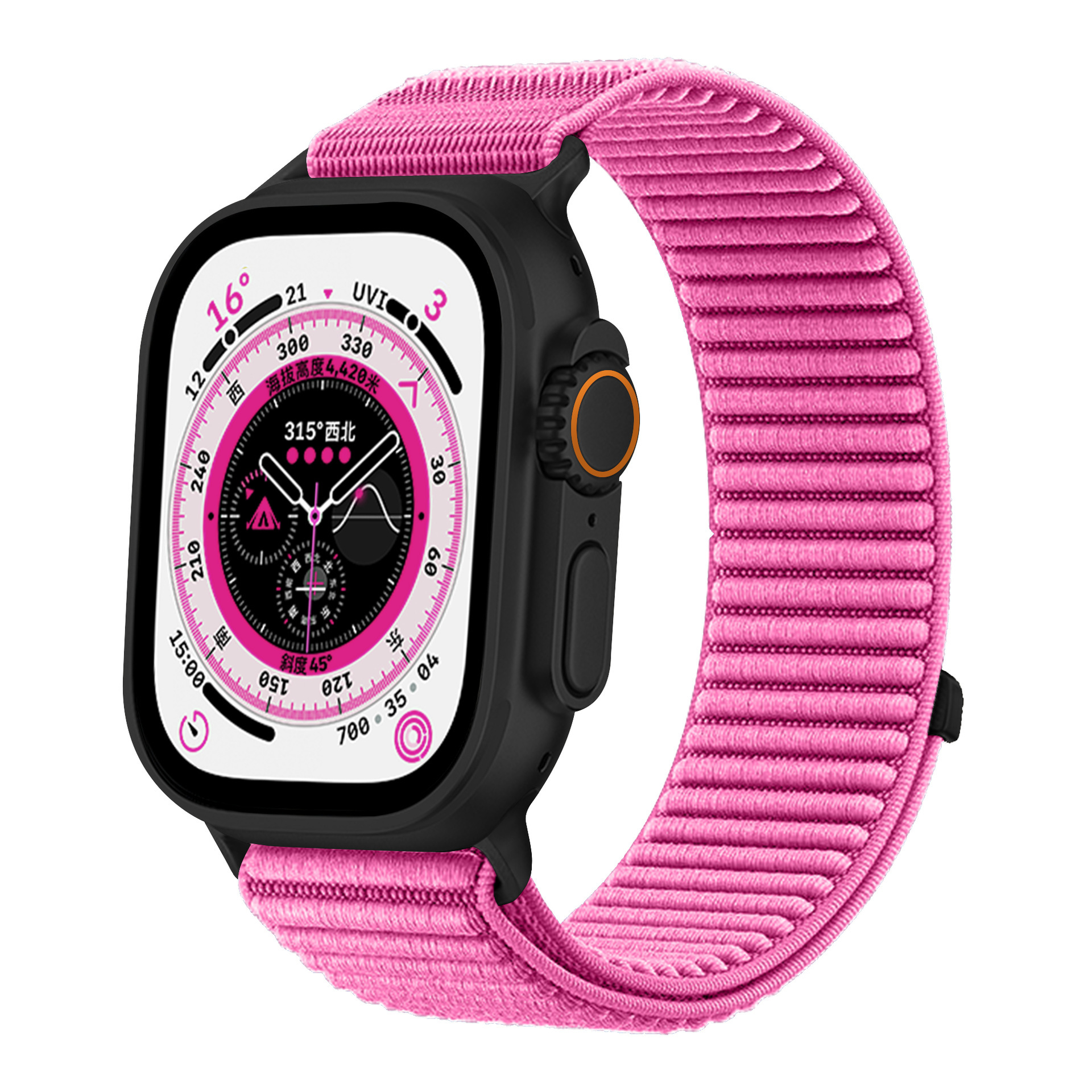 Correa de Nylon Tejido para Reloj Inteligente Apple Watch 10/11/12, Ajustable