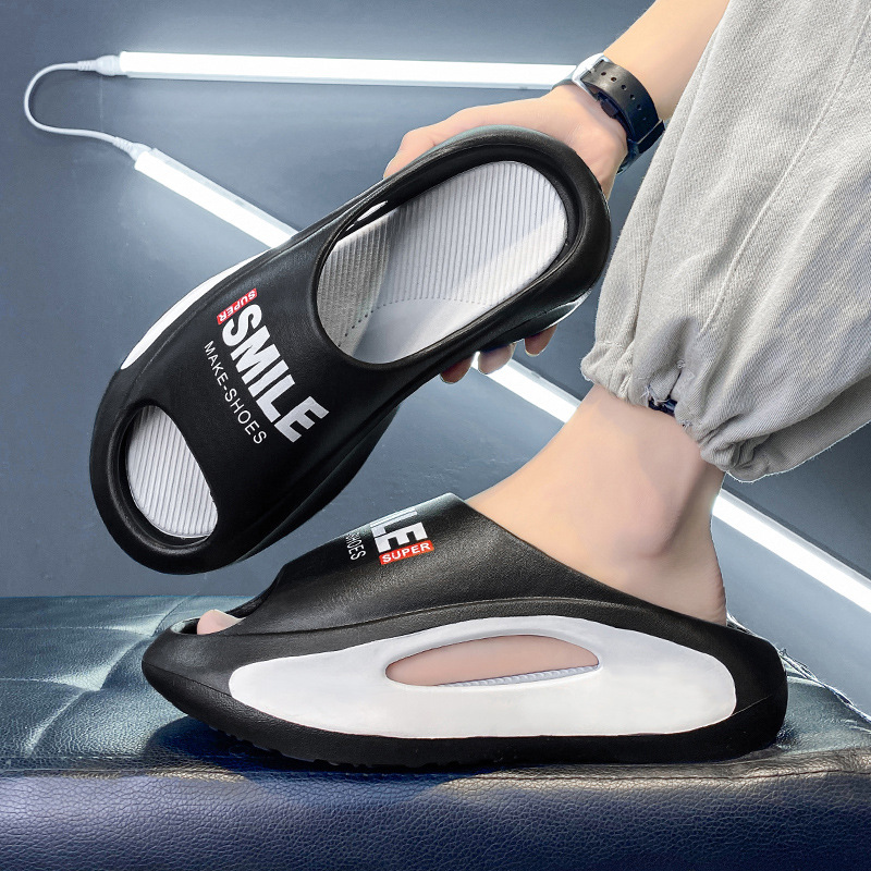 Home 2081 Thick Sole Feet Feeling Lightweight EVA One size Slippers_voghion.com