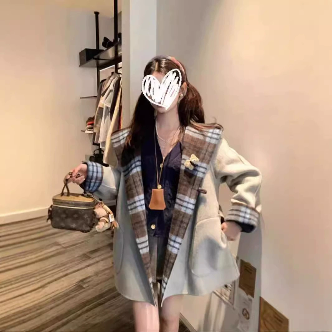 Демисезонная двусторонняя шерповая куртка, oversize, стиль высокого качества