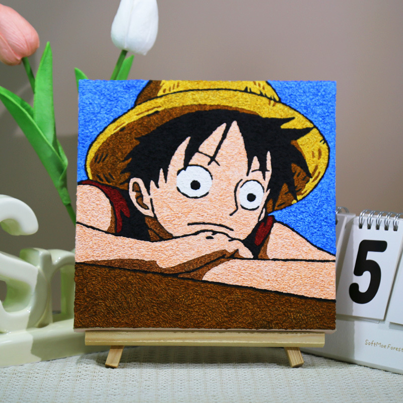 パルプ画diy材料バッグ手作り創意装飾画小学生充填画屋台半製品セット|undefined