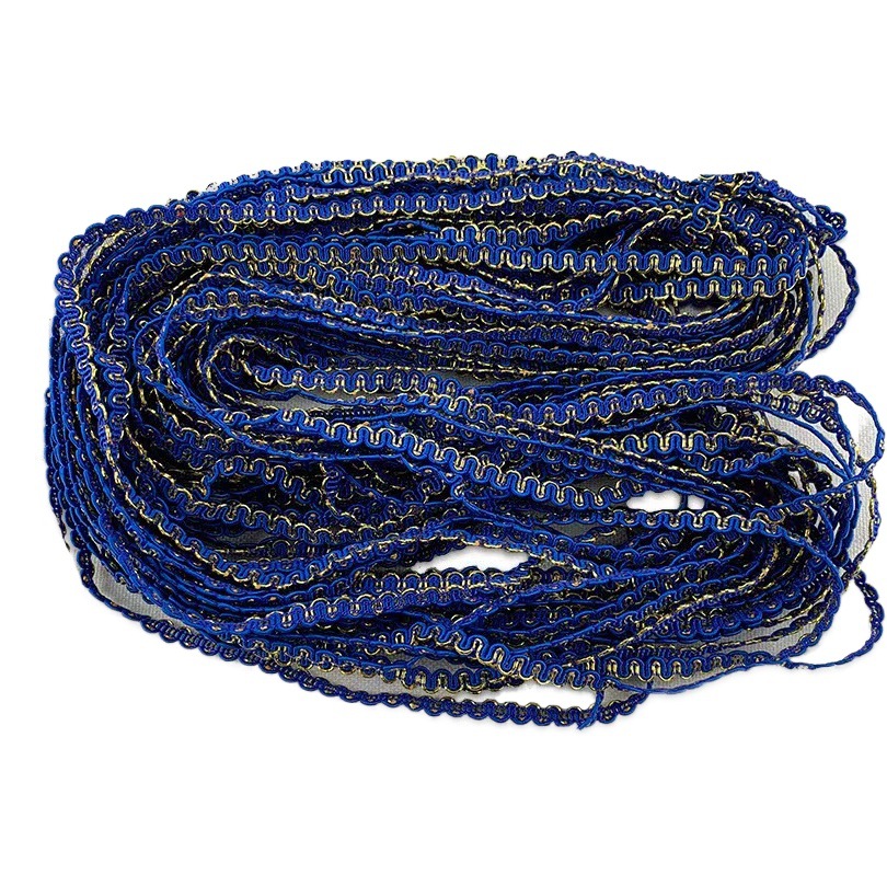 0,5 cm colorido encaje de Color Étnico onda encaje en forma de EE. UU. Onda encaje dorado suministro directo de fábrica