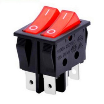 双排带灯船型开关 电热锅开关 电炒锅开关 门控开关 排插开关