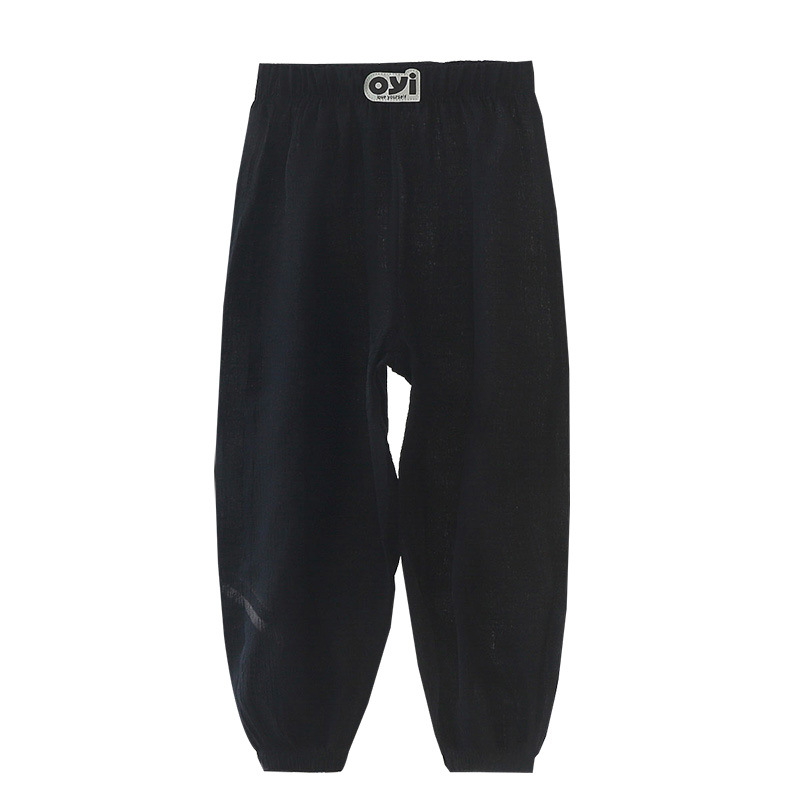 Children's summer anti-mosquito pants thin girls loose snowflake texture leggings men's baby shake pants lantern casual pants