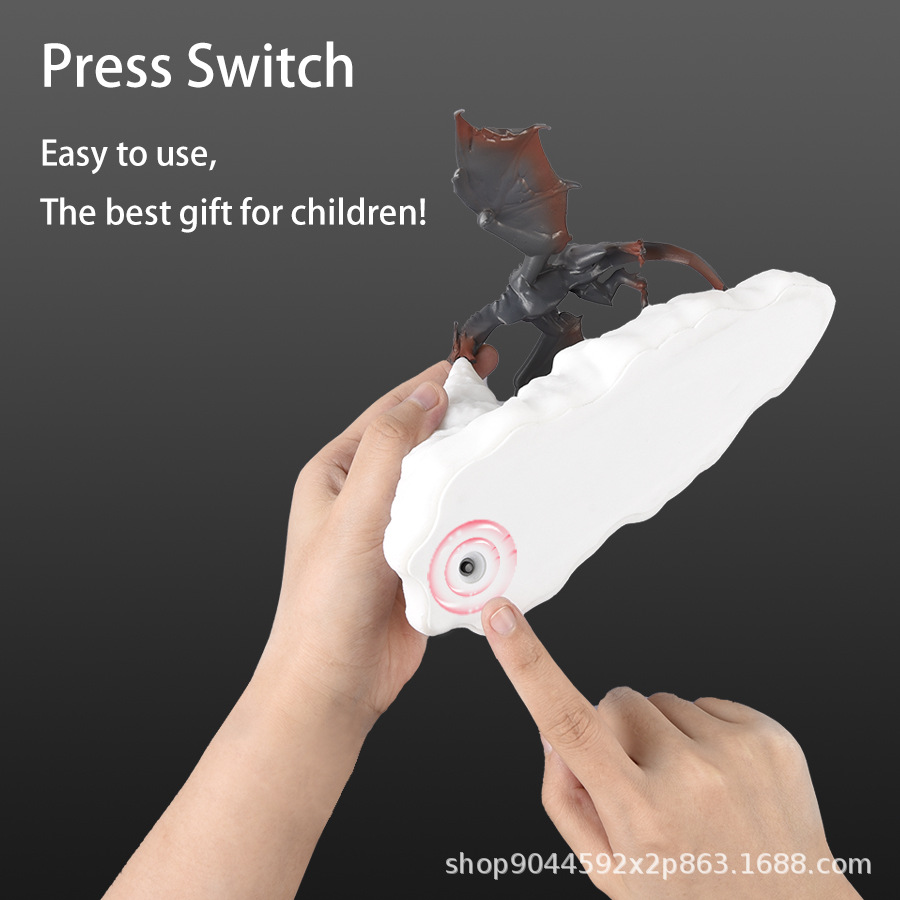 Impresión 3D luz de la noche dragón de fuego dragón de hielo luz nueva exótica creativa decoración del hogar lámpara de mesa regalo de los niños transfronteriza nuevo