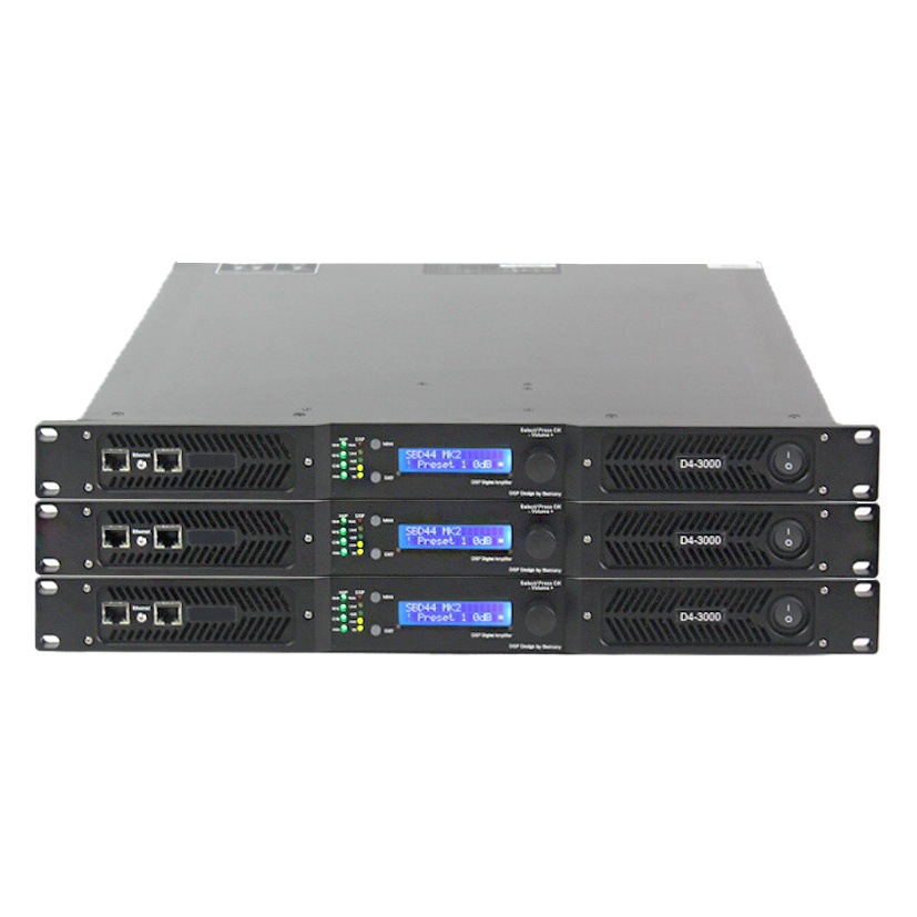 D4-3000dsp procesador de audio digital amplificador de alta potencia rendimiento de boda amplificador de potencia de escenario digital de cuatro canales