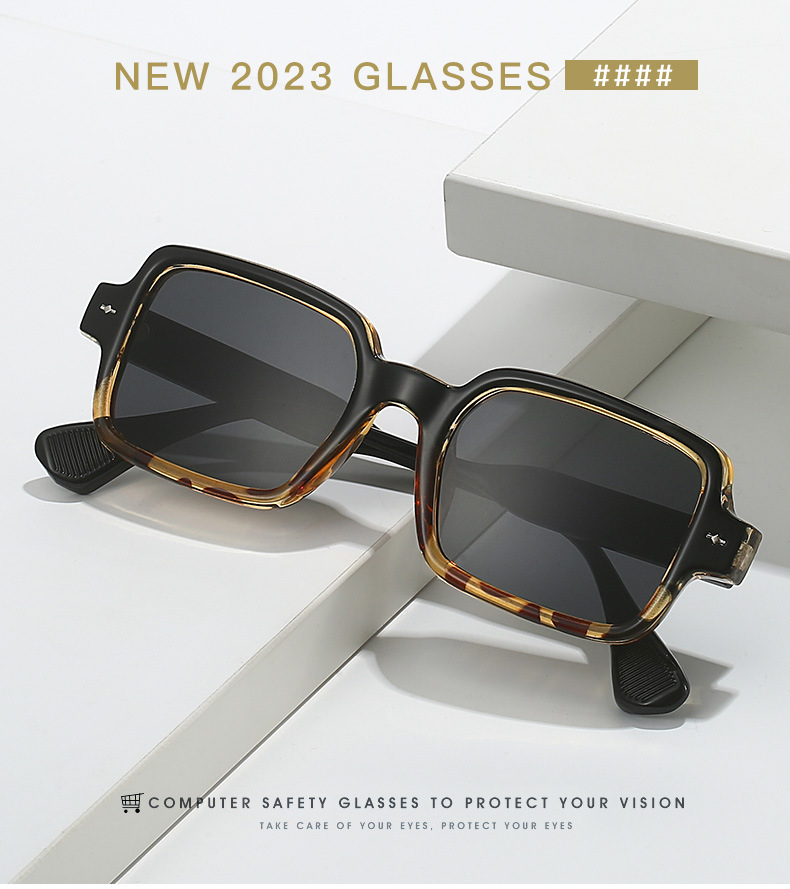 IG Style Retro Geometric Ac Square Full Frame Women's Sunglasses display picture 8