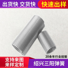 厂家供应气管不锈钢护套 护管弹簧来图来样 机械用压缩弹簧
