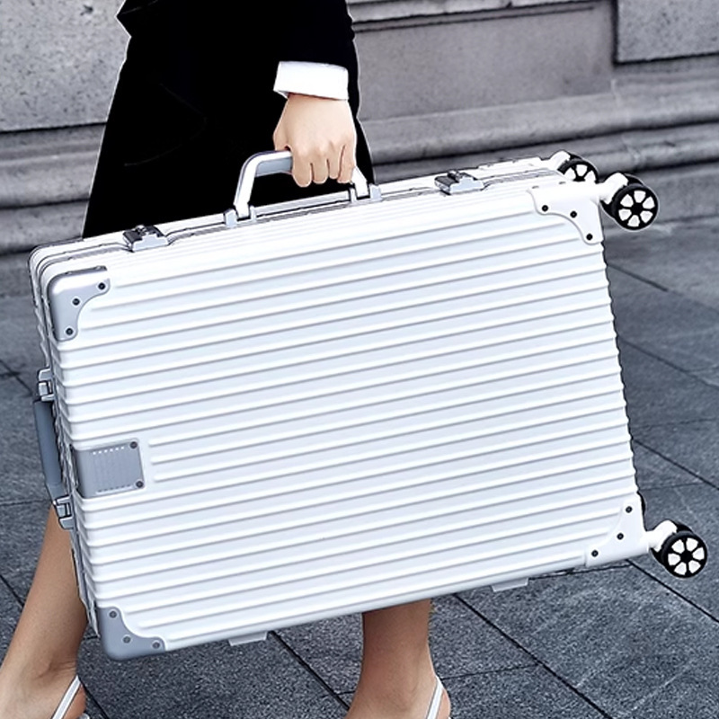 Dropshipping Zipper Suitcase Aluminum Frame Trolley Suitcase Men's and Women's Travel Suitcase Luggage 20/24/26/ 29inch Dropshipping Zipper Suitcase Aluminum Frame Trolley Suitcase Men's and Women's Travel Suitcase Luggage 20/24/26/ 29inch