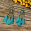 H3699-1 Gujin Gold Blue tassel