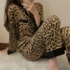 934-8#brown leopard print