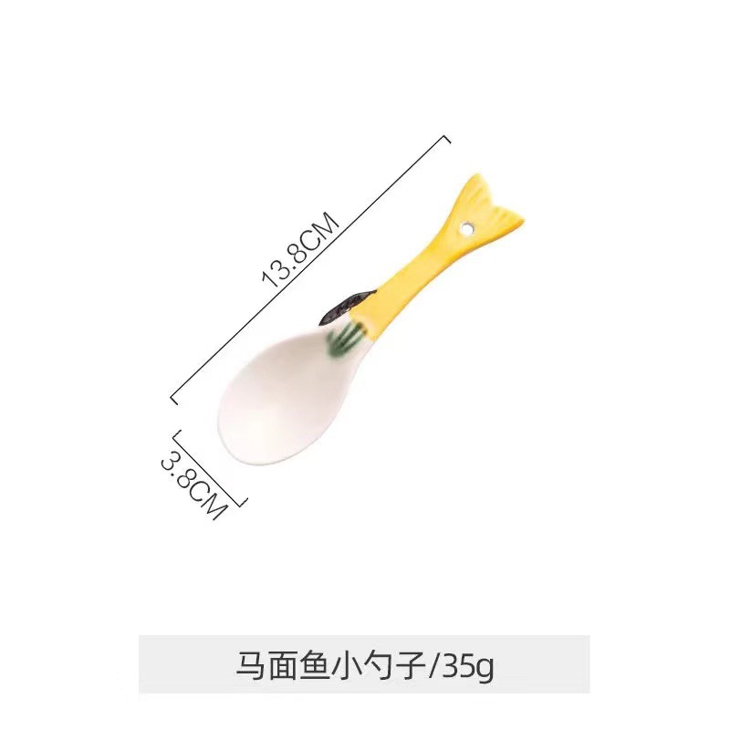 말 얼굴 물고기 숟가락