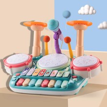 儿童乐器小乐队学习打击乐器木箱鼓架子鼓多功能趣味响铃乐器玩具