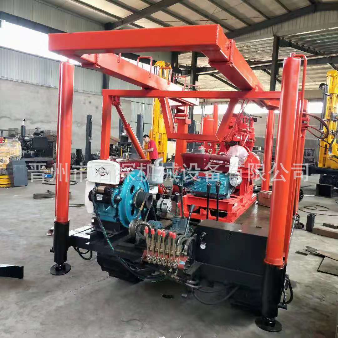 高支腿1.5米油缸地质勘探钻机  岩芯取样钻机设备 履带底盘钻机
