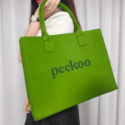 capacity Totes felt reticule commute Shopping bag advertisement Gift Bags The single shoulder bag