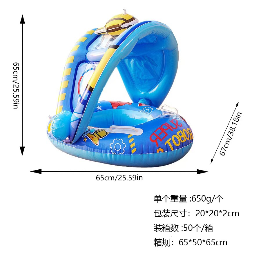 Anillo de natación para niños, anillo de asiento para bebés, asiento de automóvil debajo de las axilas, 1 - 3 años y más de 6 meses, anti-rollover