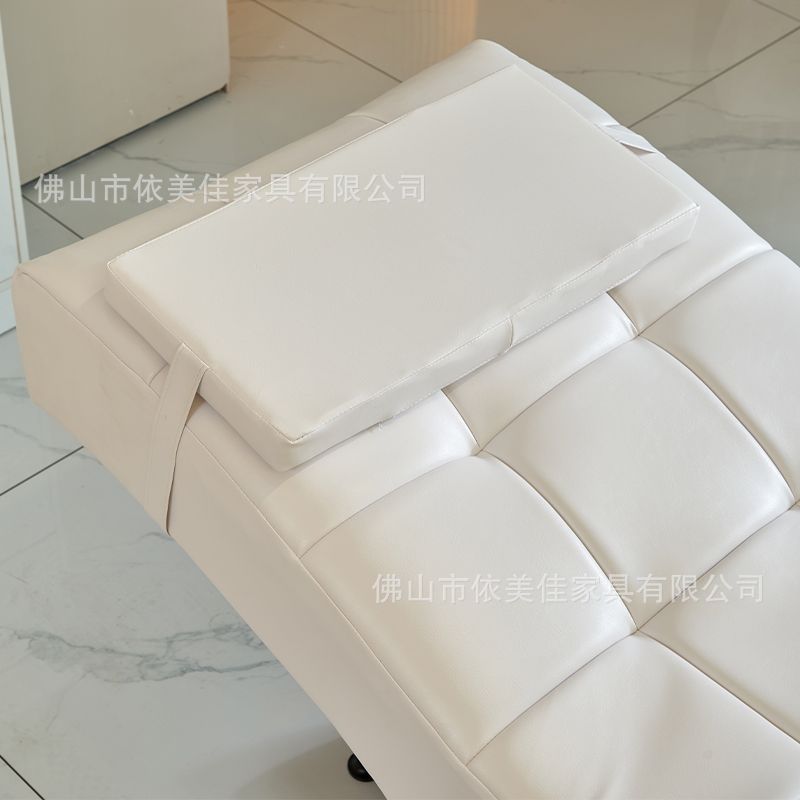 Cama de belleza de pestañas tipo S, cama de belleza, sillón de ocio ergonómico, bordado de pestañas, cama de belleza, cabeza ajustable