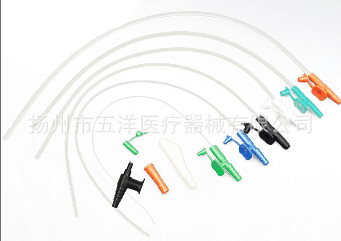 厂家直销一次性PVC吸痰管抽吸式导管Suction Catheter Tube