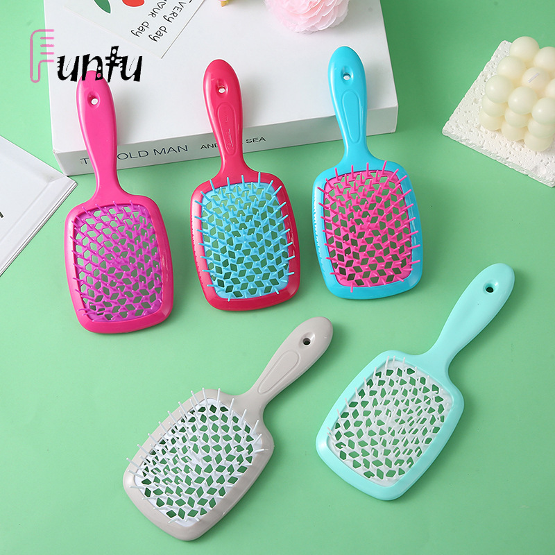 Hollow Mesh Hair Comb, Popular in Europe and America, Hair Styling and Hair Care, Household Hair Comb, Logo Hollow Comb