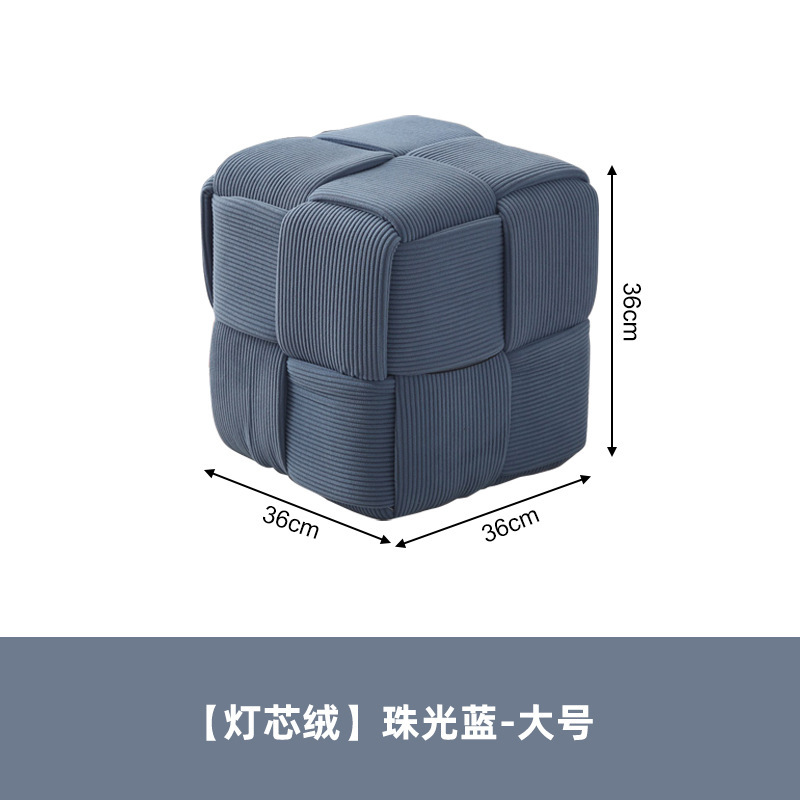Taburete pequeño, sala de estar para el hogar, sofá, taburete, mesa de centro, taburete, paquete suave creativo, taburete de pie, taburete para cambiar zapatos, taburete bajo