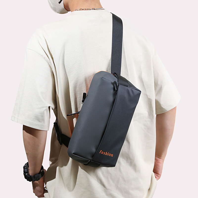 New casual chest Bag Men's chest bag fashion stitching messenger bag shoulder bag shoulder strap fashion sports shoulder bag waist bag