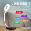 usb Intelligent voice light LED Tricolor Eye protection Night light Take it with you Portable bedroom Bedside intelligence Voice control Table lamp