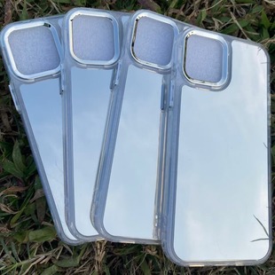 NEW NEW 1.5MM Space Electroplating Ring Mirror X4 12proMAX 13MINI, 14pro 15 Protective Case