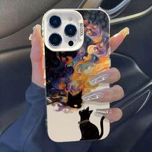 艺术油画适用15pro欧美16promax苹果手机壳iphone14时尚13创意12