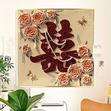 喜庆喜字十字绣2025年新款线绣客厅卧室简单手工DIY满绣自己绣