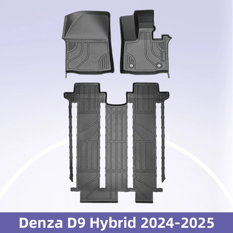 Подходит для Denza D9 смешанный 2024-2025 правый руль 3D всепогодный материал TPE коврик хвост коврик
