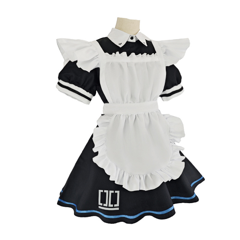 In-Stock Dream Weaver Blue Archive Cosplay Costume Maid Outfit Halloween Role Play for Women