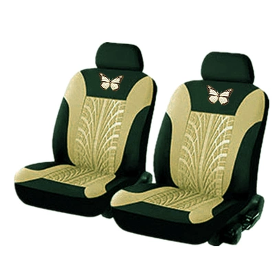 Universal seat cover | e-commerce car seat cover - butterfly-2-front-seat-khaki-universal-size