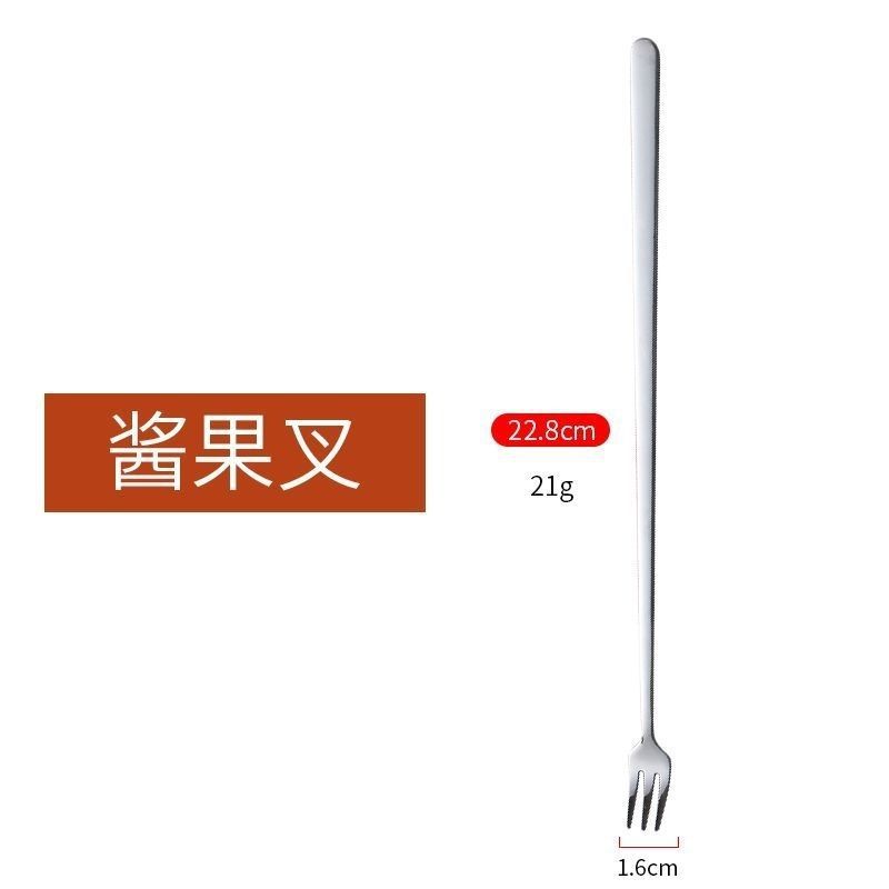 Cuchara de acero inoxidable de mango largo condimento delgado cuchara de café alargada cuchara de hielo encantadora cuchara de postres cuchara comercial ins