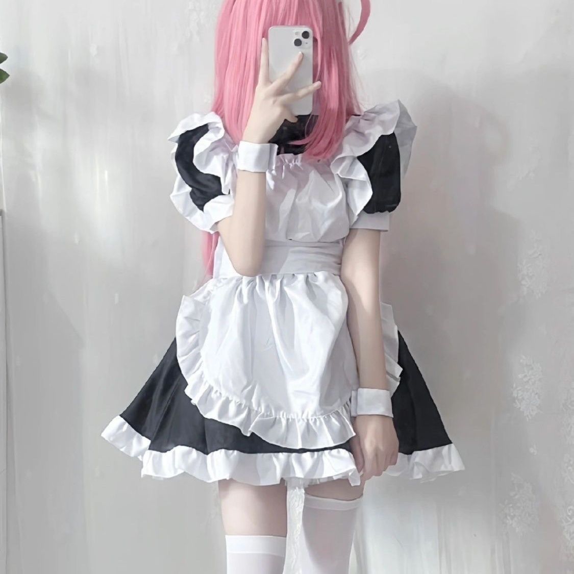 后藤一里女仆装cos服动漫孤独摇滚山田凉波奇酱cosplay女装cos服-阿里巴巴