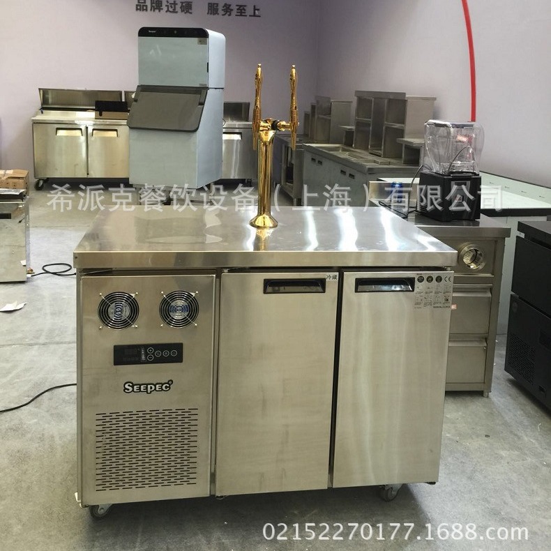 新中式茶饮自动出茶机茶饮操作台水吧台商用奶茶不锈钢工作台