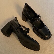 ��Ƥ��~��Ƥ�͹ŷ�ʽ��ЬŮ�ָ������_�߸�Ь�Ӻ�ɫ���^������Ь