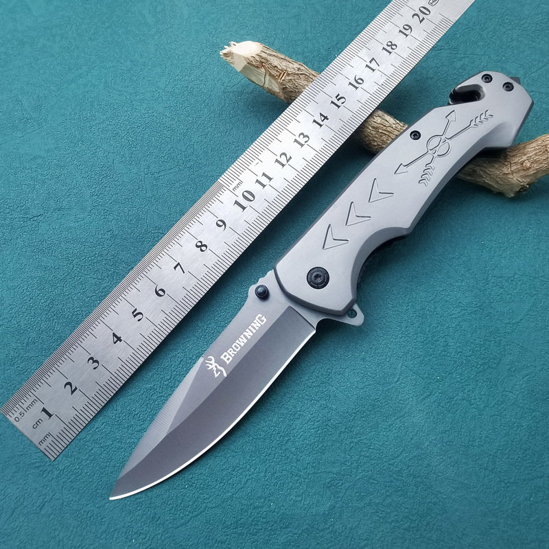 全钢防身折叠刀野外生存军刀家用水果刀车载逃生工具户外用品小刀