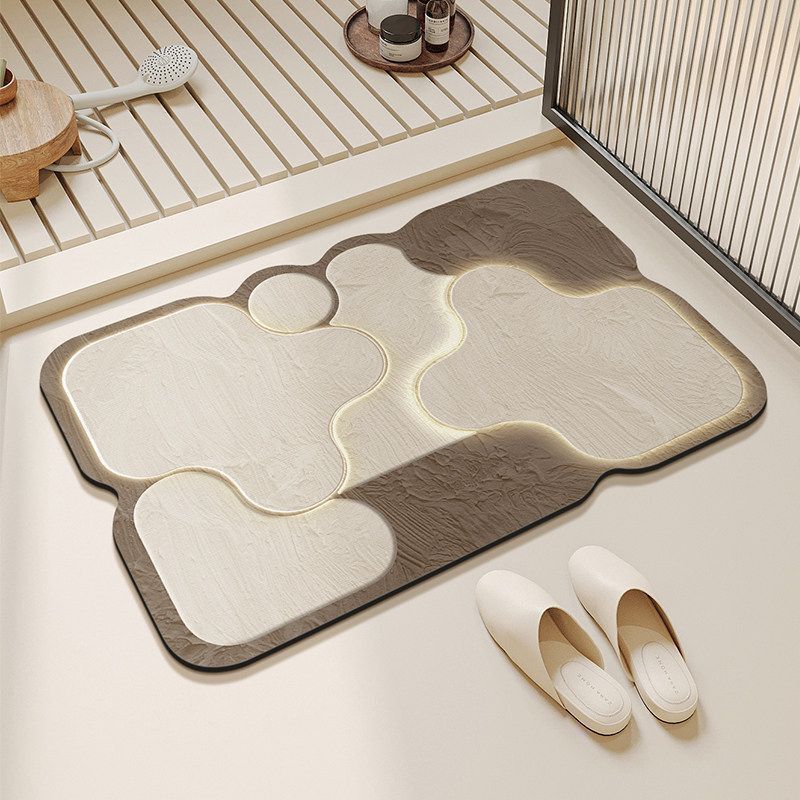 Irregular Wave-Shaped Diatomaceous Earth Bathroom Mat, Water-Absorbent and Quick-Drying, Bathroom Entrance Mat, Wholesale from Manufacturer Irregular Wave-Shaped Diatomaceous Earth Bathroom Mat, Water-Absorbent and Quick-Drying, Bathroom Entrance Mat, Wholesale from Manufacturer