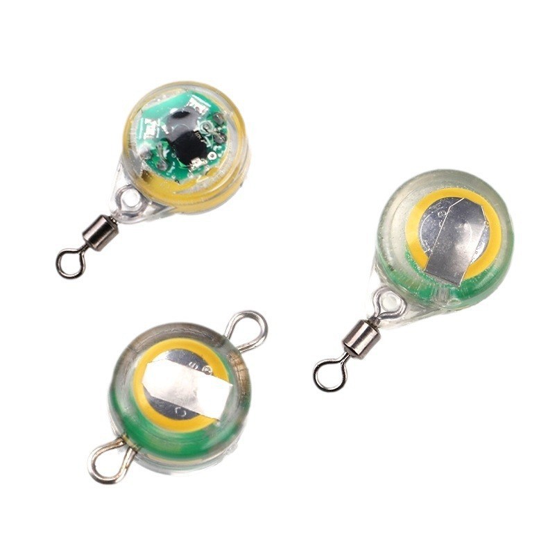 2024 ojo de pez lámpara de señuelo LED colector de peces submarino Luya lámpara de señuelo de pez botón lámpara de señuelo de pez lámpara de señuelo de pez electrónico