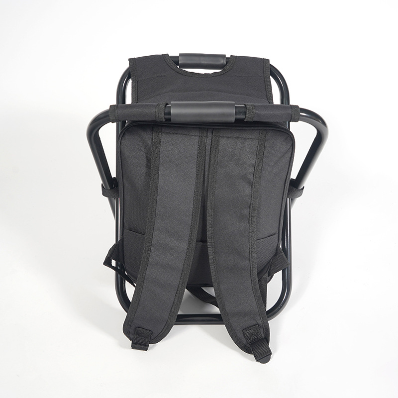 Taburete de pesca plegable portátil para exteriores con bolsa de hielo