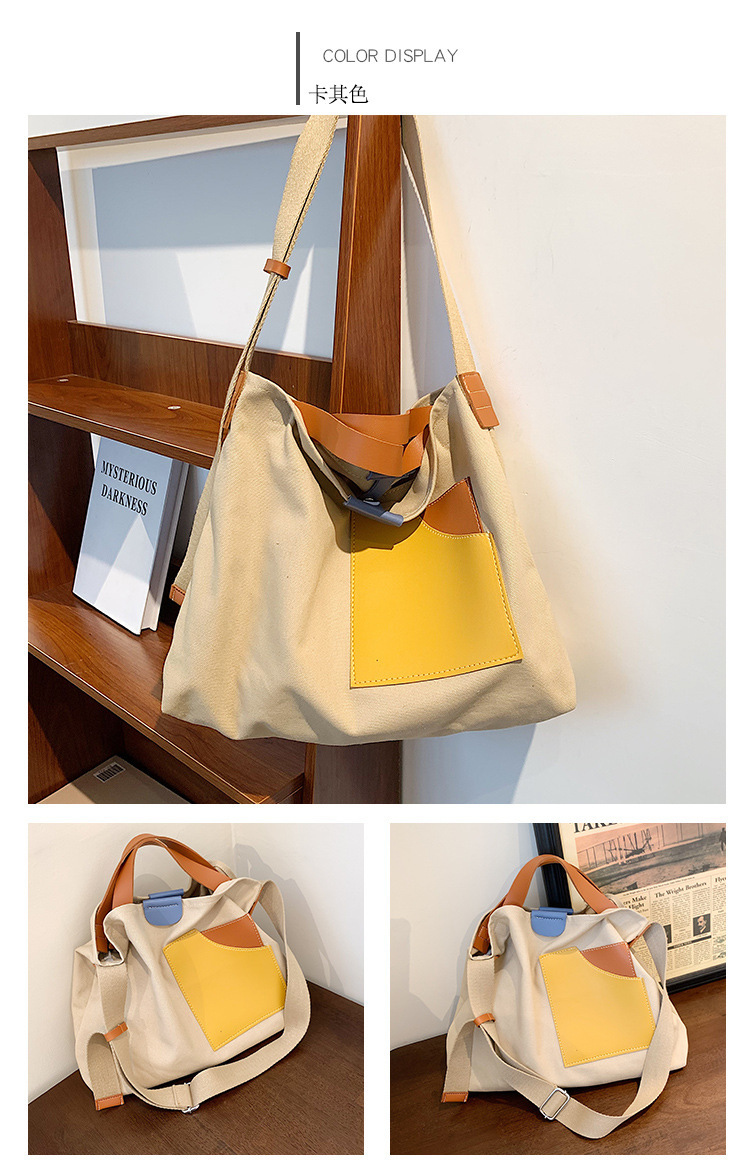 Large Canvas Tote Bag display picture 8