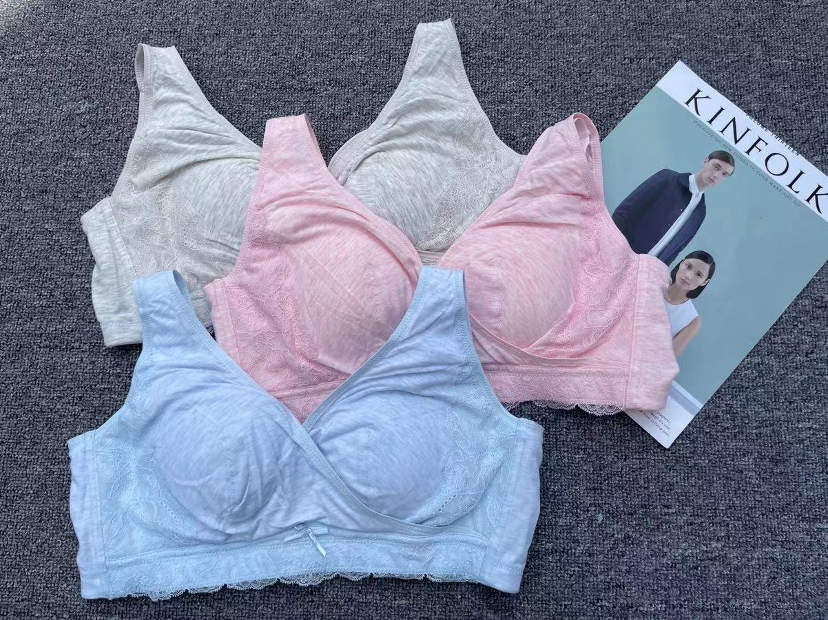 Venta al por mayor multi-color más tamaño dormir cómodo Sujetador deportivo inalámbrico ropa interior no vinculante