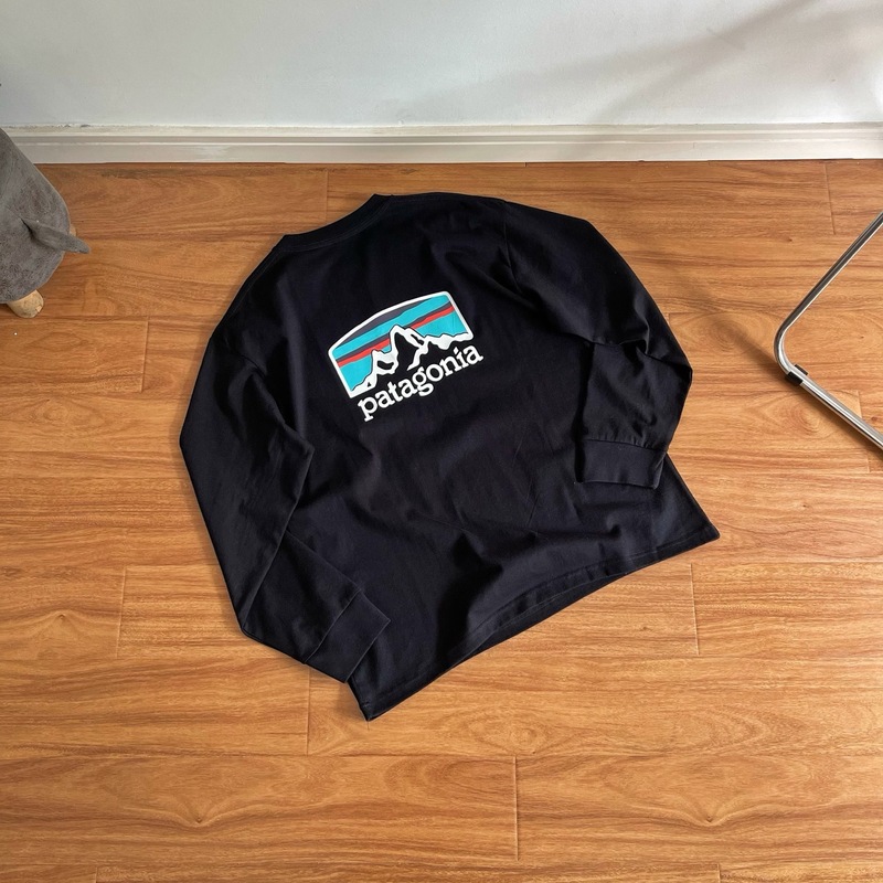 Pata巴塔经典长袖T恤打底雪山脉彩色环保Organic T-Shirt薄款卫衣|undefined