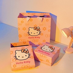 ハローキティのギフトボックスのブレスレットのギフトボックスの精巧なギフトバッグkt猫のギフトボックスの少女の心のかわいいアクセサリーの箱