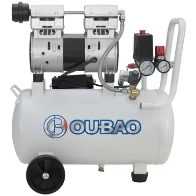 Auburg silent air compressor 4 pole 750W oil-free 24L 750W