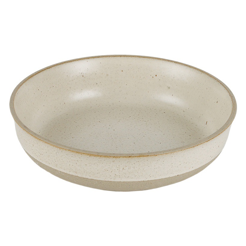 La serie Rujiu es simple y práctica, viejo plato profundo de gres, plato de cerámica para el hogar, plato de sopa de vajilla redonda retro de estilo japonés