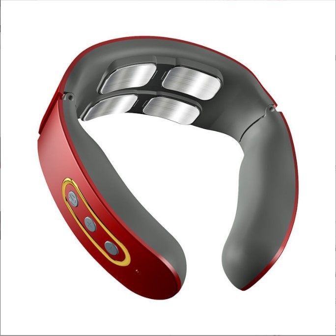 スマート音声加熱頚椎マッサージ器家庭用肩首ケア頚部マッサージ器磁気治療パルス首ケア器|undefined